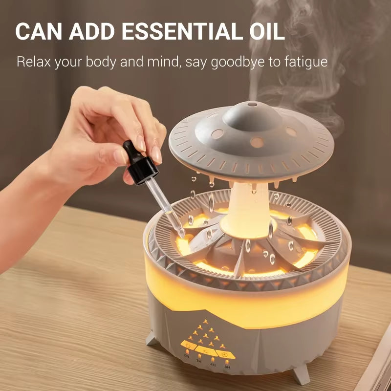 Air Humidifier with Rain Lamp