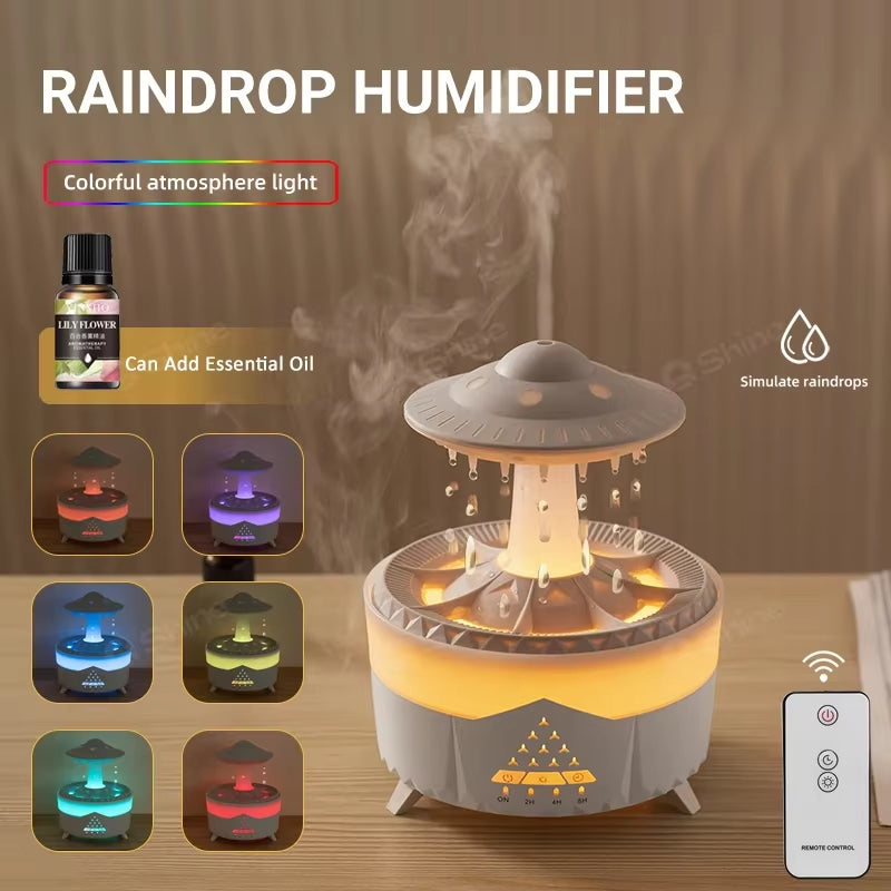 Air Humidifier with Rain Lamp
