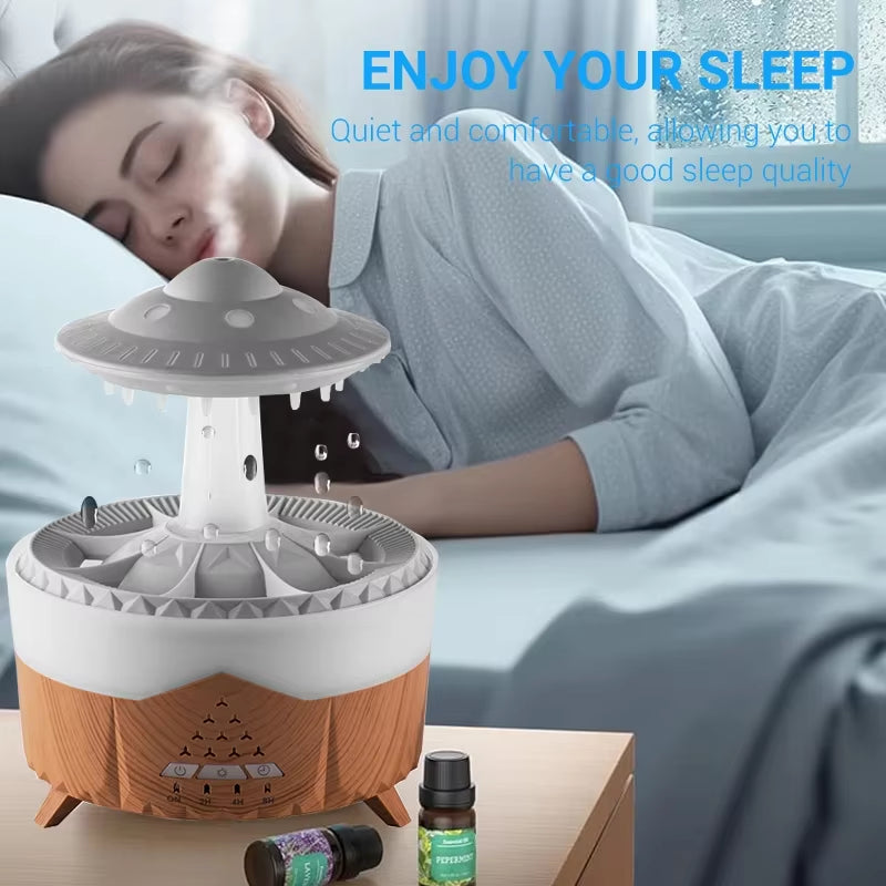 Air Humidifier with Rain Lamp