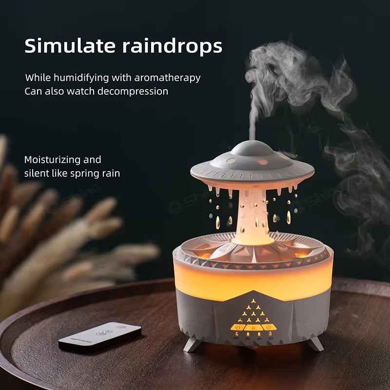 Air Humidifier with Rain Lamp