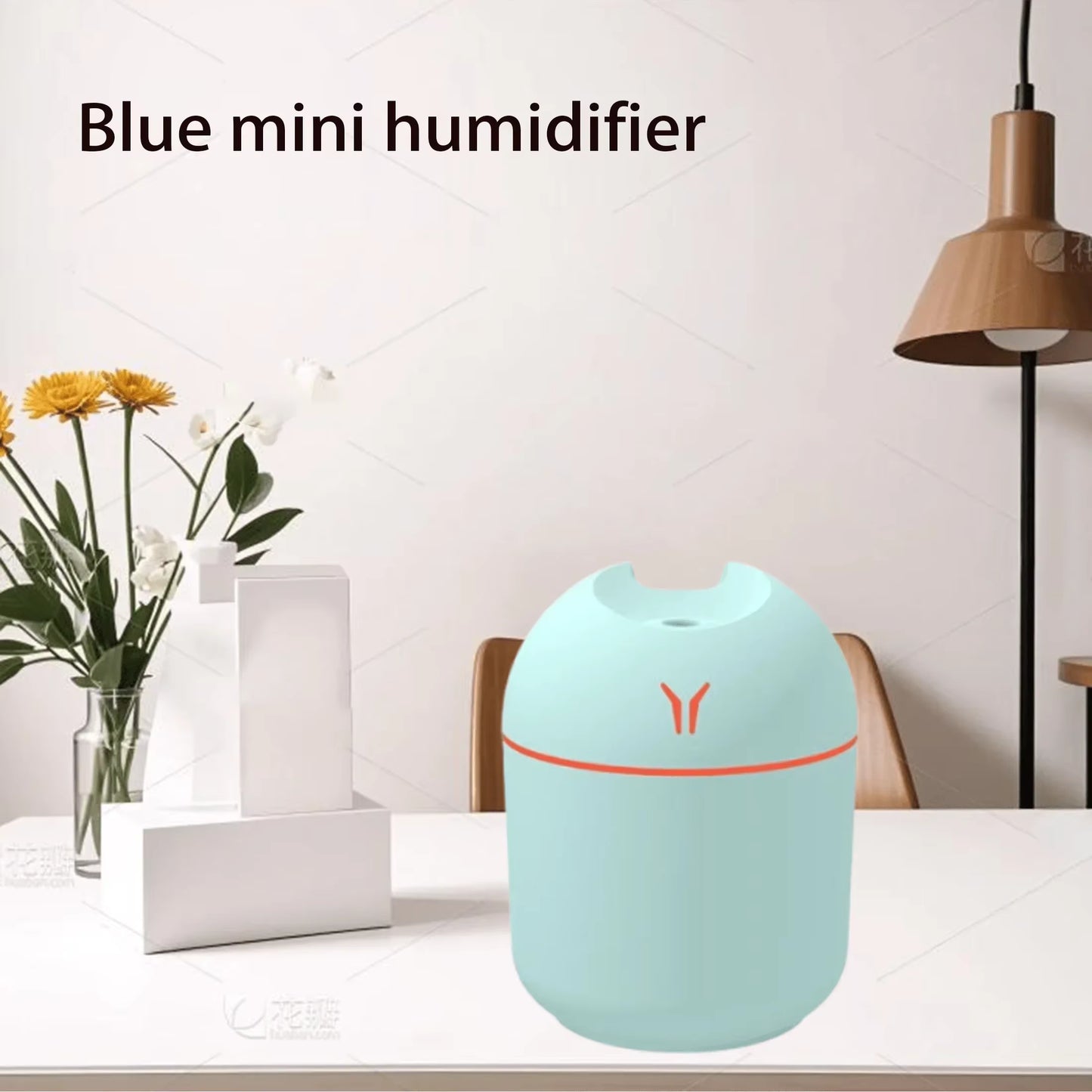1Pc Compact USB Aroma Diffuser & Humidifier Withled Night Light - Pink & Mint Green, Essential Oil Atomizer for Homeand Car Use