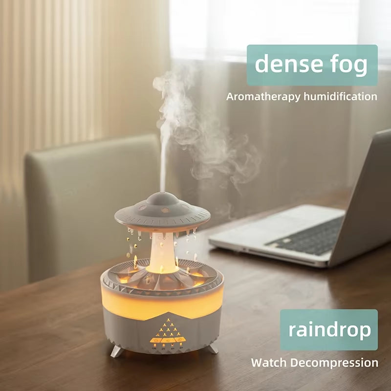 Air Humidifier with Rain Lamp