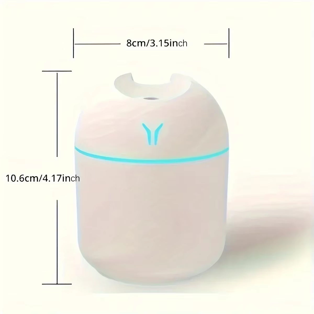 1Pc Compact USB Aroma Diffuser & Humidifier Withled Night Light - Pink & Mint Green, Essential Oil Atomizer for Homeand Car Use